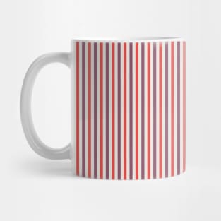 Red and Purple Stripes Pattern Mug